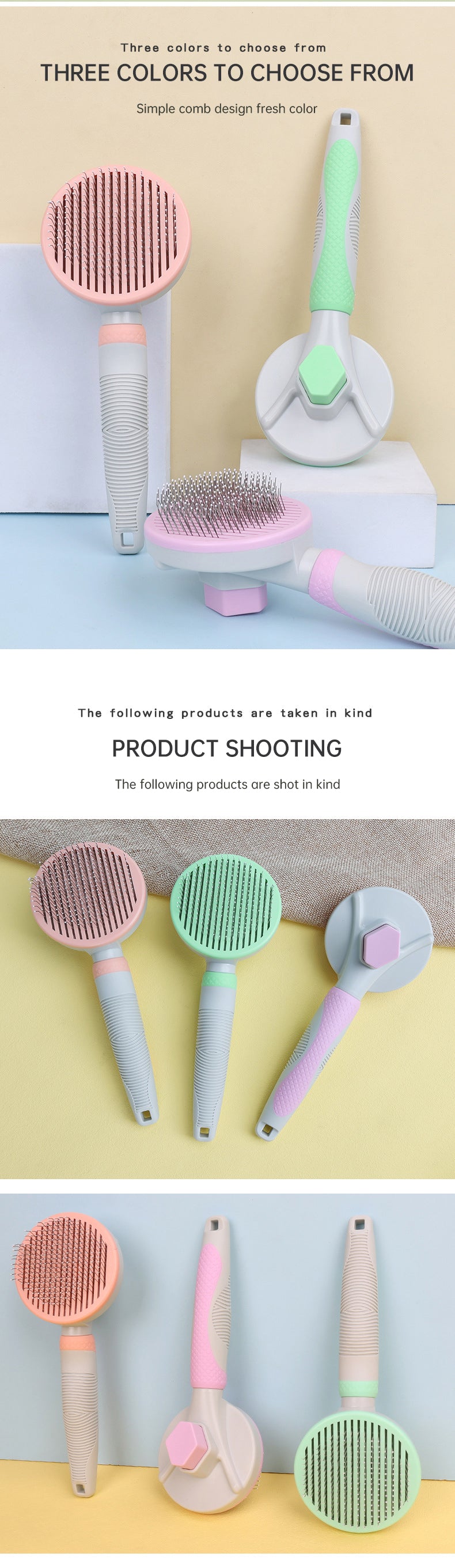 Self - Cleaning Pet Grooming Brush
