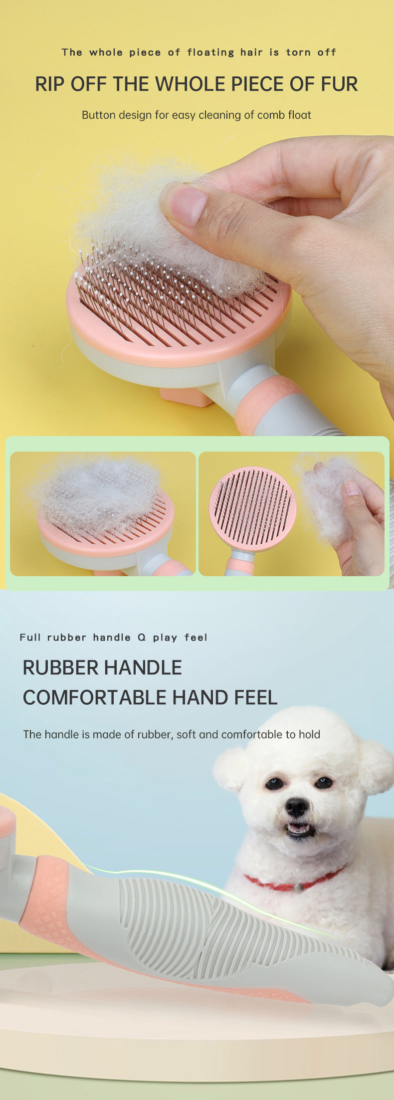 Self - Cleaning Pet Grooming Brush