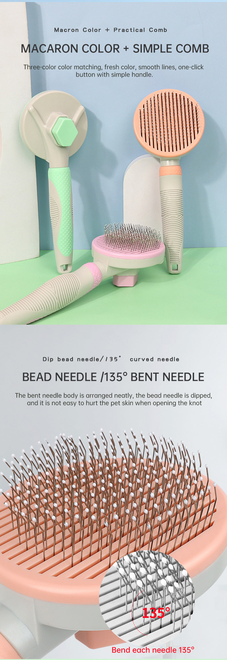 Self - Cleaning Pet Grooming Brush